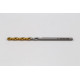2.1mm Ø Cobalt Jobber Drill, 135° Point Angle x 30° Helix, 2 Flute, TiN Coated - Pack of 10
