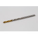 2.4mm Ø Cobalt Jobber Drill, 135° Point Angle x 30° Helix, 2 Flute, TiN Coated - Pack of 10