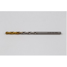 2.5mm Ø Cobalt Jobber Drill, 135° Point Angle x 30° Helix, 2 Flute, TiN Coated - Pack of 10