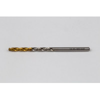 2.6mm Ø Cobalt Jobber Drill, 135° Point Angle x 30° Helix, 2 Flute, TiN Coated - Pack of 10