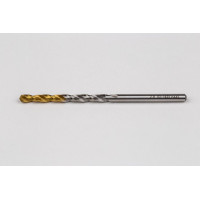 2.9mm Ø Cobalt Jobber Drill, 135° Point Angle x 30° Helix, 2 Flute, TiN Coated - Pack of 10