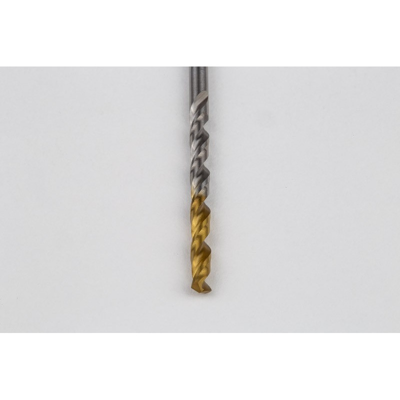 2.9mm Ø Cobalt Jobber Drill, 135° Point Angle x 30° Helix, 2 Flute, TiN Coated - Pack of 10