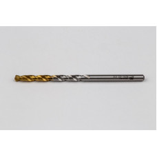 3mm Ø Cobalt Jobber Drill, 135° Point Angle x 30° Helix, 2 Flute, TiN Coated - Pack of 10