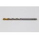 3.1mm Ø Cobalt Jobber Drill, 135° Point Angle x 30° Helix, 2 Flute, TiN Coated - Pack of 10