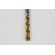 3.2mm Ø Cobalt Jobber Drill, 135° Point Angle x 30° Helix, 2 Flute, TiN Coated - Pack of 10