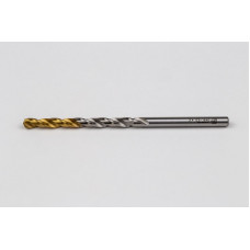 3.4mm Ø Cobalt Jobber Drill, 135° Point Angle x 30° Helix, 2 Flute, TiN Coated - Pack of 10