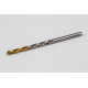 3.4mm Ø Cobalt Jobber Drill, 135° Point Angle x 30° Helix, 2 Flute, TiN Coated - Pack of 10