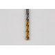 3.6mm Ø Cobalt Jobber Drill, 135° Point Angle x 30° Helix, 2 Flute, TiN Coated - Pack of 10