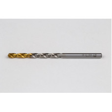 3.8mm Ø Cobalt Jobber Drill, 135° Point Angle x 30° Helix, 2 Flute, TiN Coated - Pack of 10