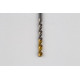 3.8mm Ø Cobalt Jobber Drill, 135° Point Angle x 30° Helix, 2 Flute, TiN Coated - Pack of 10