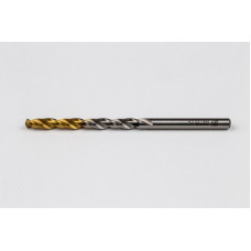 4.3mm Ø Cobalt Jobber Drill, 135° Point Angle x 30° Helix, 2 Flute, TiN Coated - Pack of 10