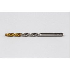 4.4mm Ø Cobalt Jobber Drill, 135° Point Angle x 30° Helix, 2 Flute, TiN Coated - Pack of 10