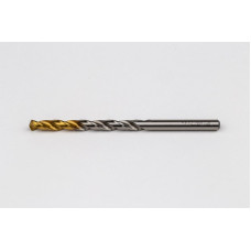 4.9mm Ø Cobalt Jobber Drill, 135° Point Angle x 30° Helix, 2 Flute, TiN Coated - Pack of 10