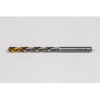 5.1mm Ø Cobalt Jobber Drill, 135° Point Angle x 30° Helix, 2 Flute, TiN Coated - Pack of 10