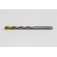 5.1mm Ø Cobalt Jobber Drill, 135° Point Angle x 30° Helix, 2 Flute, TiN Coated - Pack of 10