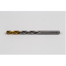 5.3mm Ø Cobalt Jobber Drill, 135° Point Angle x 30° Helix, 2 Flute, TiN Coated - Pack of 10