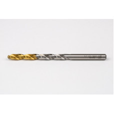 5.7mm Ø Cobalt Jobber Drill, 135° Point Angle x 30° Helix, 2 Flute, TiN Coated - Pack of 10
