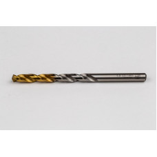 5.9mm Ø Cobalt Jobber Drill, 135° Point Angle x 30° Helix, 2 Flute, TiN Coated - Pack of 10