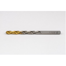 6.1mm Ø Cobalt Jobber Drill, 135° Point Angle x 30° Helix, 2 Flute, TiN Coated - Pack of 10