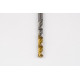 6.2mm Ø Cobalt Jobber Drill, 135° Point Angle x 30° Helix, 2 Flute, TiN Coated - Pack of 10