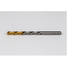 6.3mm Ø Cobalt Jobber Drill, 135° Point Angle x 30° Helix, 2 Flute, TiN Coated - Pack of 10