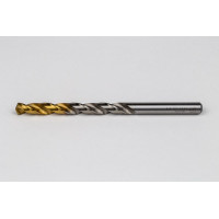 Кобальтовий свердлильний болт Ø 6,4 мм, кут вістря 135° x спіраль 30°, 2 канавки, покриття TiN - упаковка з 10 штук