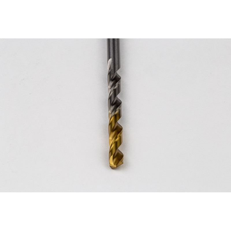 6.6mm Ø Cobalt Jobber Drill, 135° Point Angle x 30° Helix, 2 Flute, TiN Coated - Pack of 5