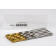 6.8mm Ø Cobalt Jobber Drill, 135° Point Angle x 30° Helix, 2 Flute, TiN Coated - Pack of 5