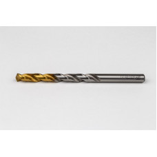 7.2mm Ø Cobalt Jobber Drill, 135° Point Angle x 30° Helix, 2 Flute, TiN Coated - Pack of 5