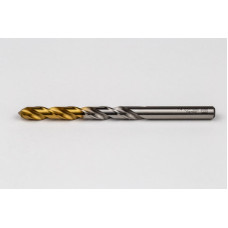 7.4mm Ø Cobalt Jobber Drill, 135° Point Angle x 30° Helix, 2 Flute, TiN Coated - Pack of 5