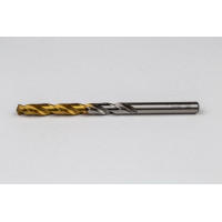 Кобальтовий свердлильний болт Ø 7,6 мм, кут вістря 135° x спіраль 30°, 2 канавки, покриття TiN - упаковка з 5 штук