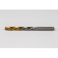 8.1mm Ø Cobalt Jobber Drill, 135° Point Angle x 30° Helix, 2 Flute, TiN Coated - Pack of 5