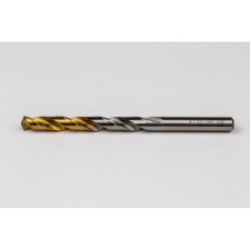 8.1mm Ø Cobalt Jobber Drill, 135° Point Angle x 30° Helix, 2 Flute, TiN Coated - Pack of 5