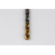 8.1mm Ø Cobalt Jobber Drill, 135° Point Angle x 30° Helix, 2 Flute, TiN Coated - Pack of 5
