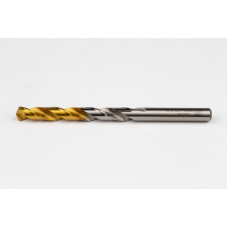 8.3mm Ø Cobalt Jobber Drill, 135° Point Angle x 30° Helix, 2 Flute, TiN Coated - Pack of 5