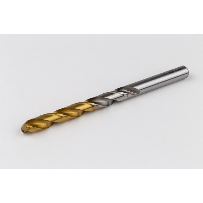 8.9mm Ø Cobalt Jobber Drill, 135° Point Angle x 30° Helix, 2 Flute, TiN Coated - Pack of 5