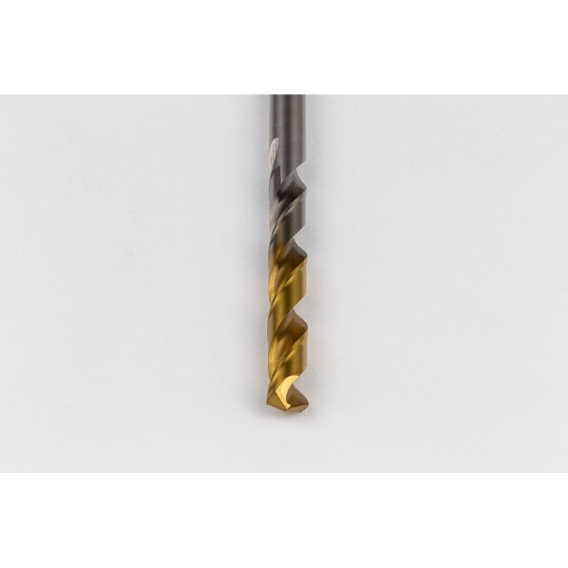 9mm Ø Cobalt Jobber Drill, 135° Point Angle x 30° Helix, 2 Flute, TiN Coated - Pack of 5