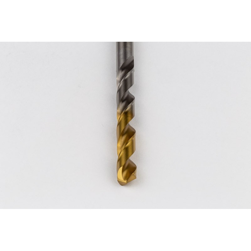 9.4mm Ø Cobalt Jobber Drill, 135° Point Angle x 30° Helix, 2 Flute, TiN Coated - Pack of 5