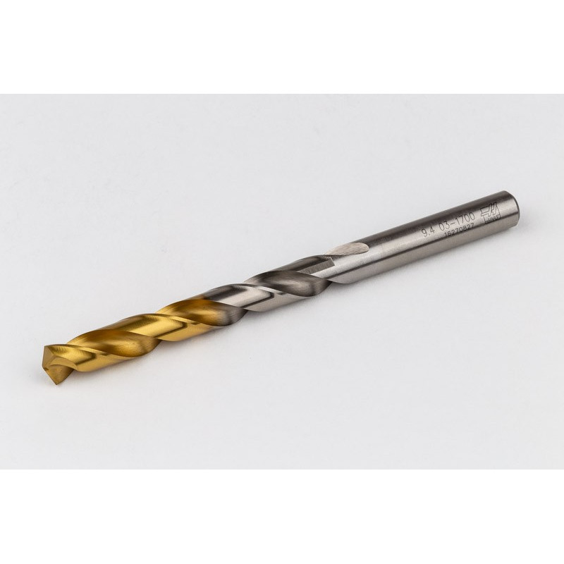 9.4mm Ø Cobalt Jobber Drill, 135° Point Angle x 30° Helix, 2 Flute, TiN Coated - Pack of 5