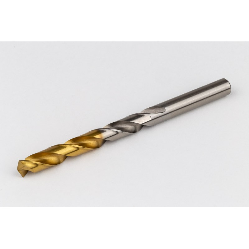 9.5mm Ø Cobalt Jobber Drill, 135° Point Angle x 30° Helix, 2 Flute, TiN Coated - Pack of 5