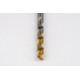 10mm Ø Cobalt Jobber Drill, 135° Point Angle x 30° Helix, 2 Flute, TiN Coated - Pack of 5