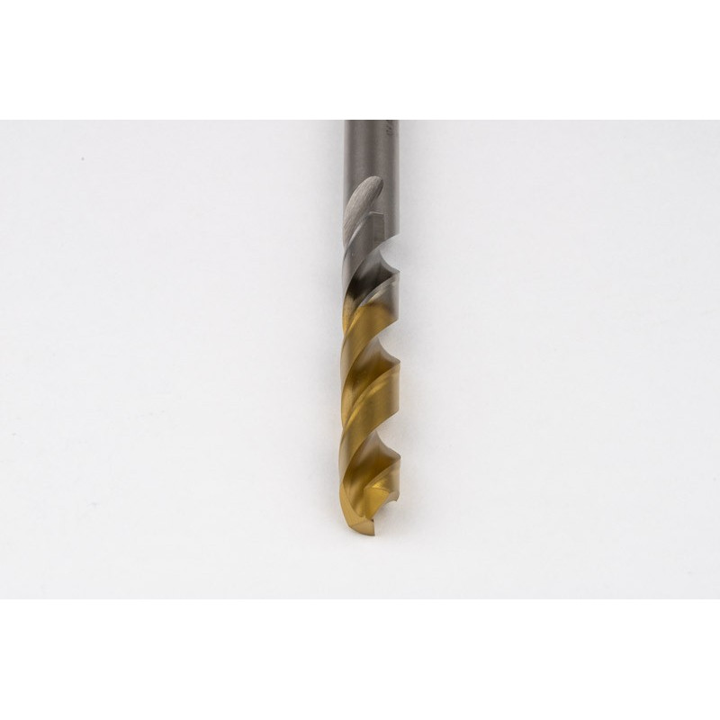 10.4mm Ø Cobalt Jobber Drill, 135° Point Angle x 30° Helix, 2 Flute, TiN Coated - Pack of 5