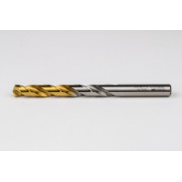 10.5mm Ø Cobalt Jobber Drill, 135° Point Angle x 30° Helix, 2 Flute, TiN Coated - Pack of 5