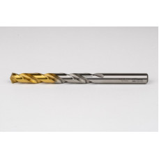 10.8mm Ø Cobalt Jobber Drill, 135° Point Angle x 30° Helix, 2 Flute, TiN Coated - Pack of 5