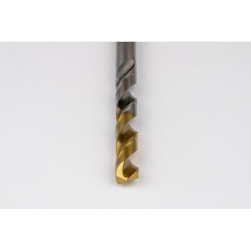11.6mm Ø Cobalt Jobber Drill, 135° Point Angle x 30° Helix, 2 Flute, TiN Coated - Pack of 5