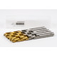 11.9mm Ø Cobalt Jobber Drill, 135° Point Angle x 30° Helix, 2 Flute, TiN Coated - Pack of 5