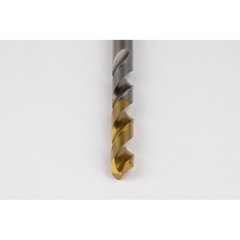 12.3mm Ø Cobalt Jobber Drill, 135° Point Angle x 30° Helix, 2 Flute, TiN Coated - Pack of 5