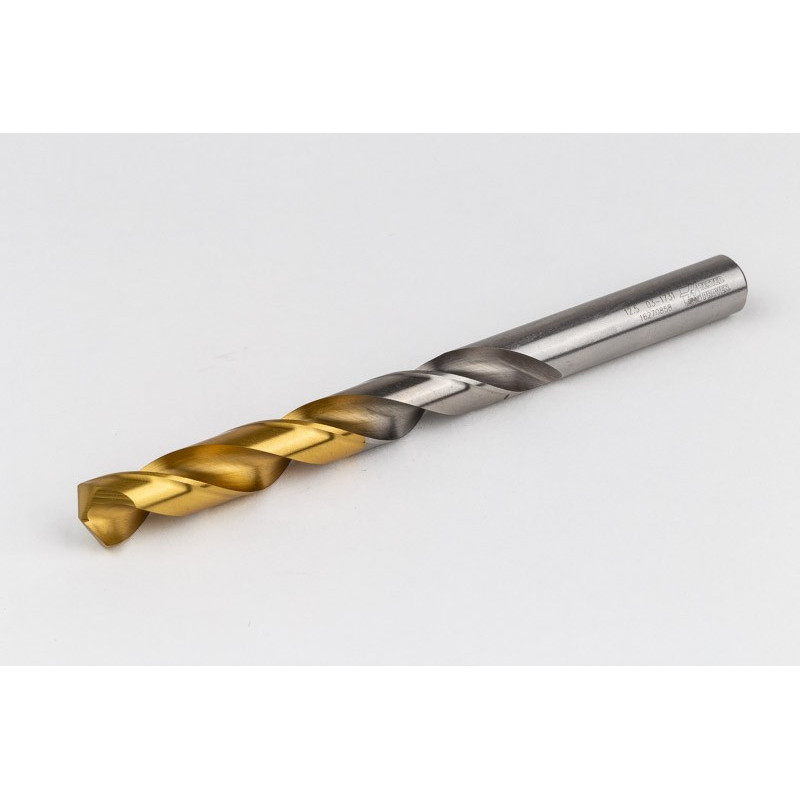 12.5mm Ø Cobalt Jobber Drill, 135° Point Angle x 30° Helix, 2 Flute, TiN Coated - Pack of 5