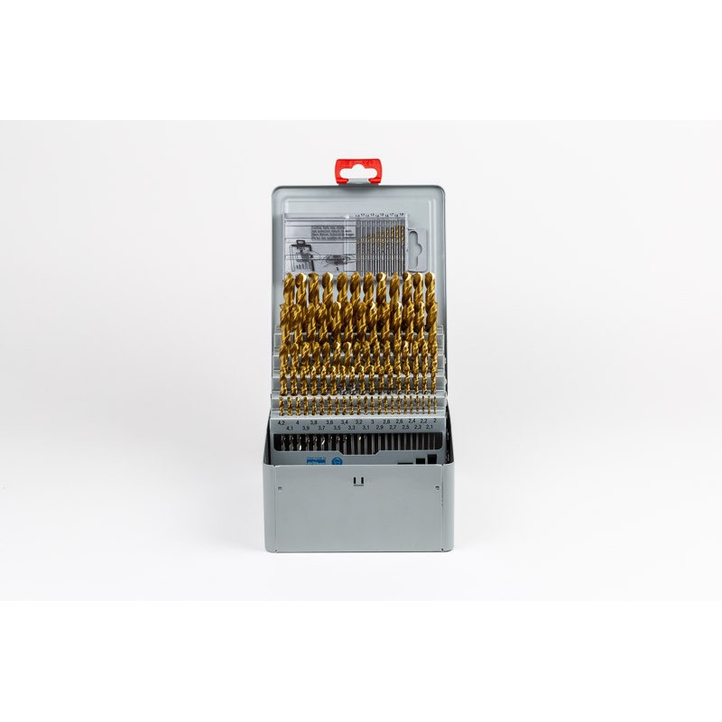91-Piece, 1mm - 10mm Cobalt Jobber Drill Set