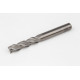8mm Dia. Carbide End Mill, 3 Flute, Uncoated, 8mm Smooth Shank x 32mm LOC, 0.25mm Radius, HSAM2